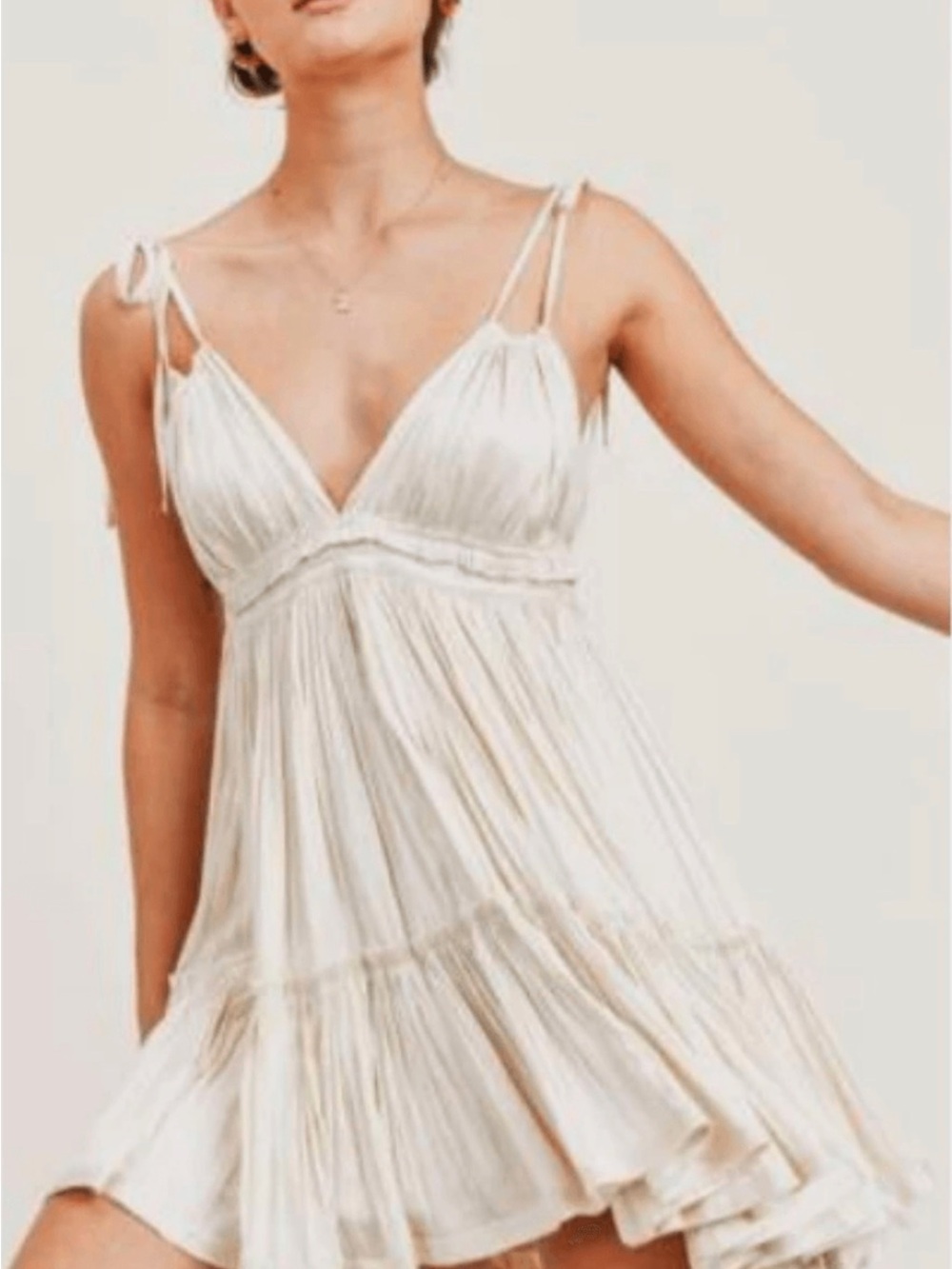 RESET Tie-strap Tiered Sundress